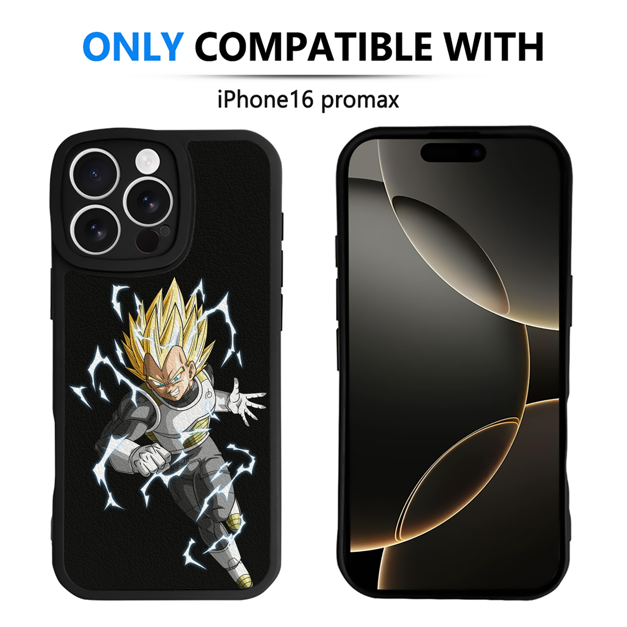 （画像用） ドラゴンボール ベジータ四世（Bejīta Yonsei）DRAGON BALL Vegeta IV 【iPhone 16シリーズ対応】シリコンスマホケース（レザー調） 材質：シリコン